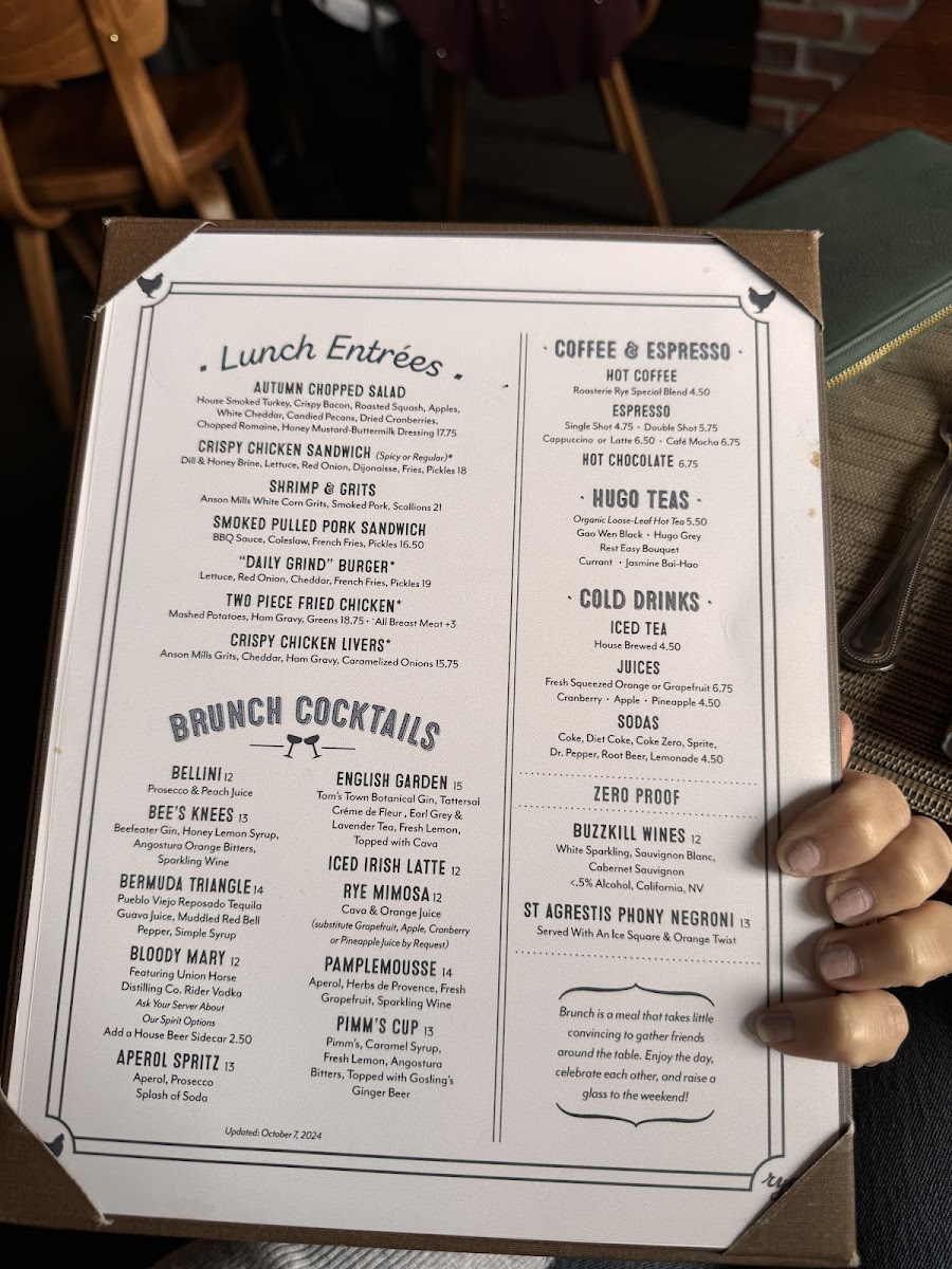 Rye Leawood Menu - Image 2